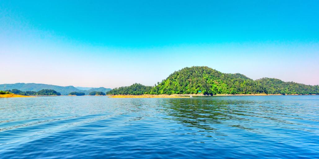 杭州淳安千島湖釣魚島景區